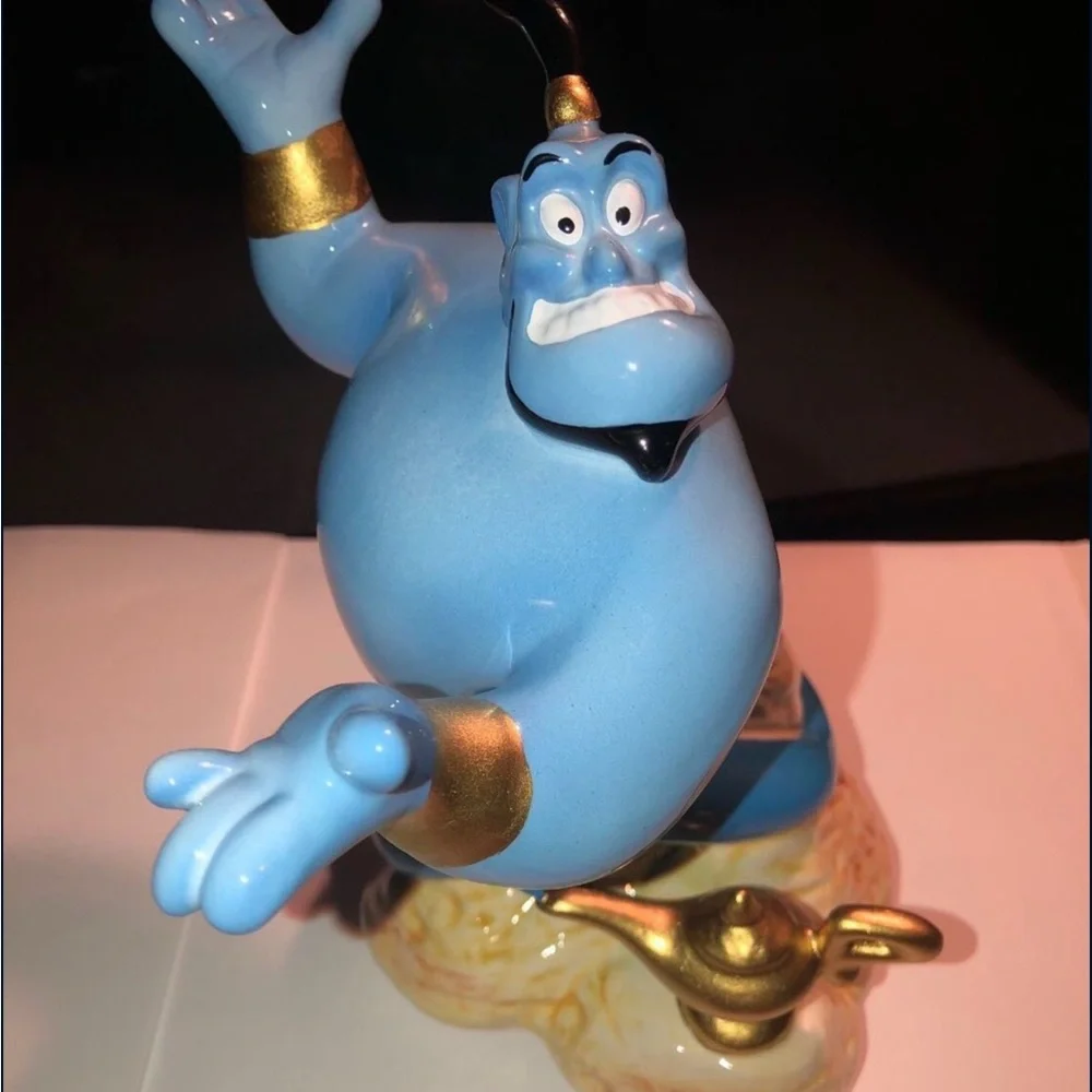 Schmid Disney's Aladdin Music Box - Red and Blue